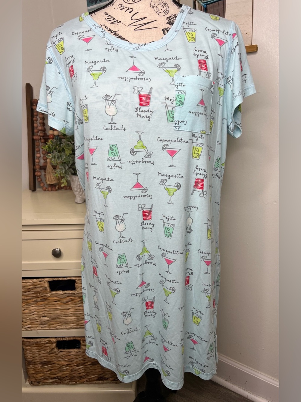 Brand New-Coral Bay Cooling Sleep Wear Sleep Shirt (Nightgown)